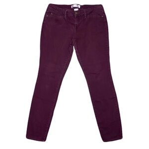 No‎ Boundaries Burgundy Skinny Pants Juniors Size 11